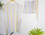 Linen Stripes Shift Dress