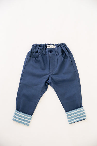 Skinny Blue Twill Pants