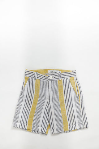 Linen Stripes Shorts